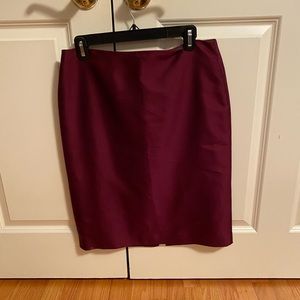 Crimson/Cranberry Talbots Skirt